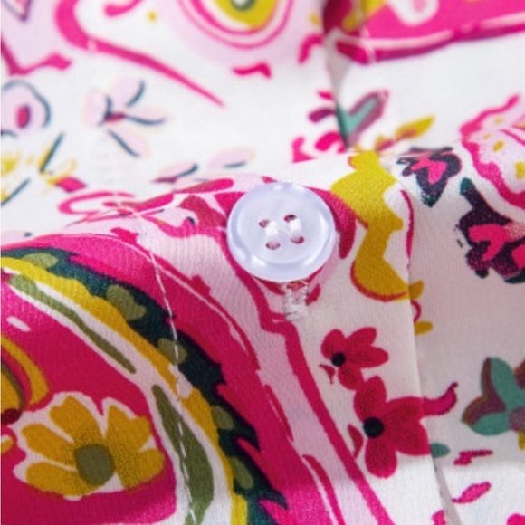 Sylvie floral paisley printed blouse - Picture 5 of 6